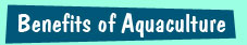 Benefits of aquaculture